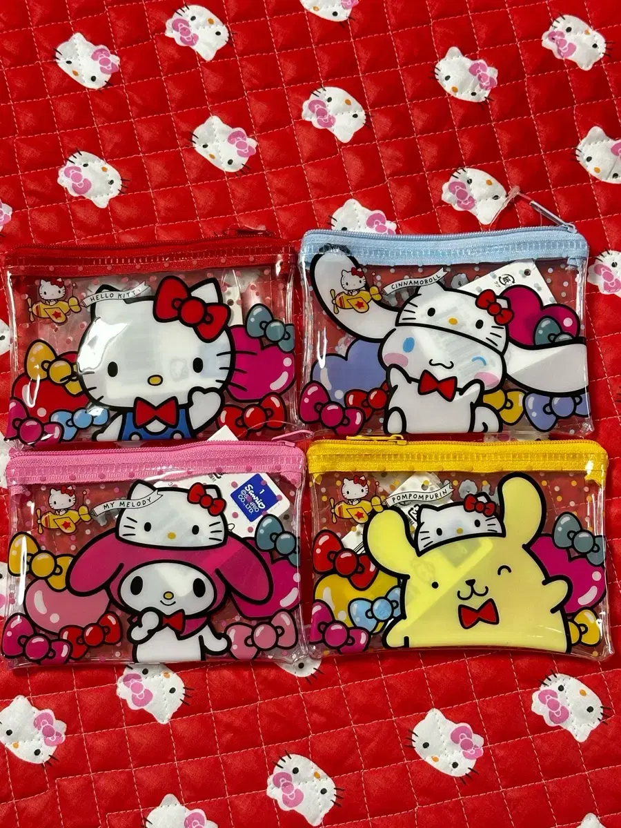 (Japan Original)Sanrio Pouch Kitty 50th Anniversary Mini PVC Pouch Mamel Pompoushina