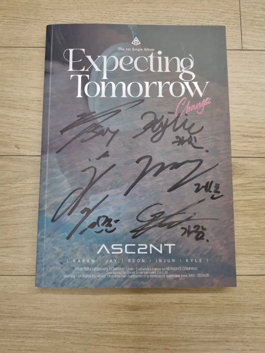 ASC2NT Ascent Male Idol 1집 autograph signature sign photocard non-sale album kpop