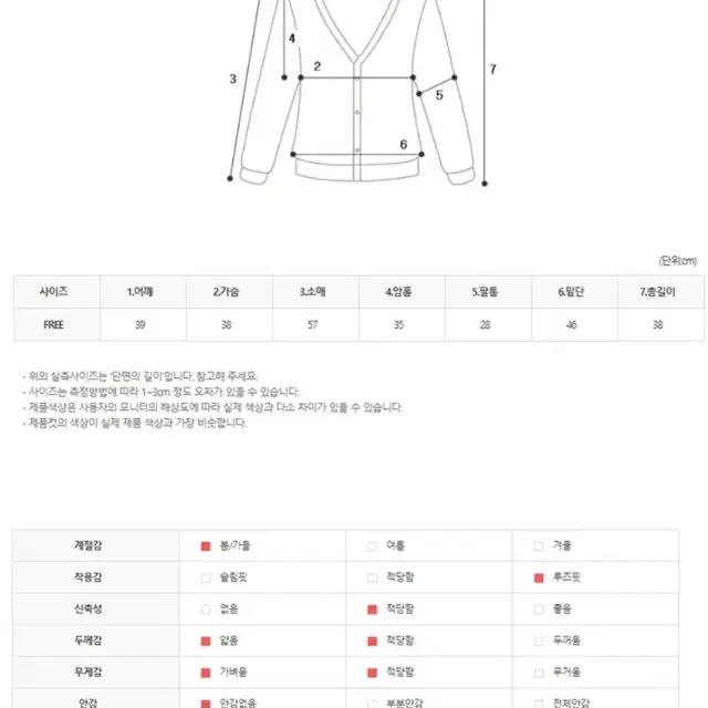 빨간색 볼레로 가디건