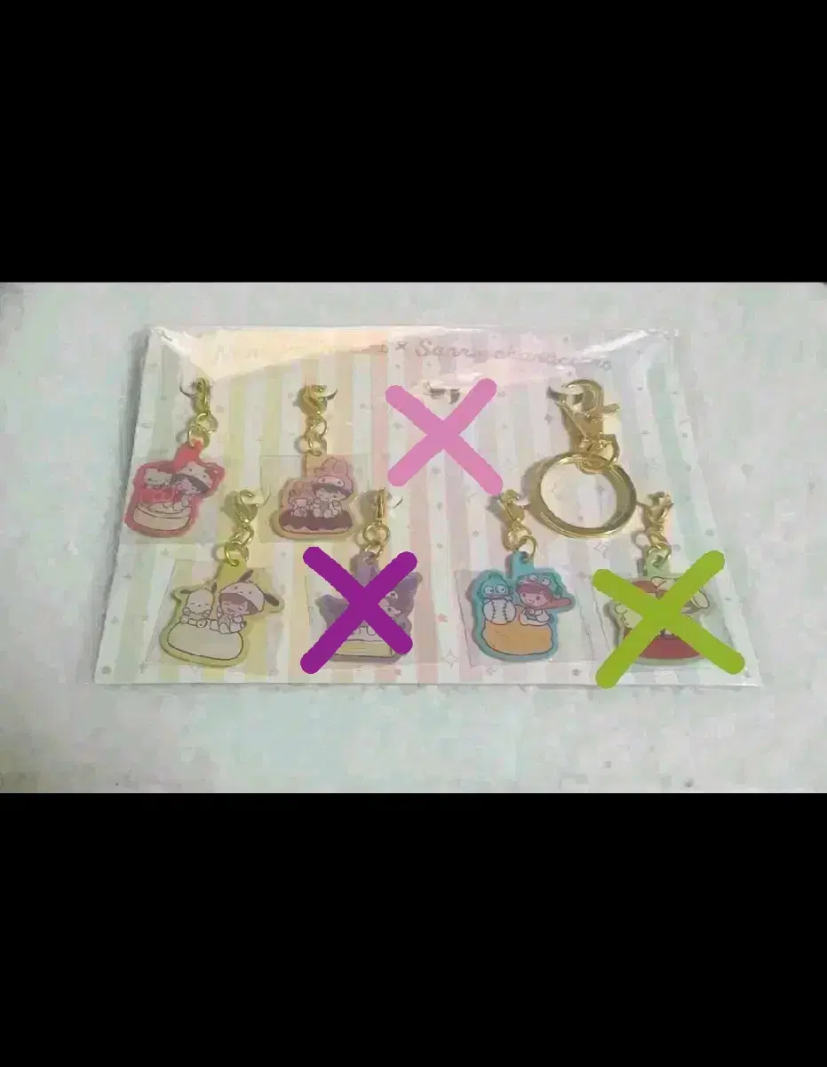 Naniwadanshi San Rio Collaboration Charm Keyring