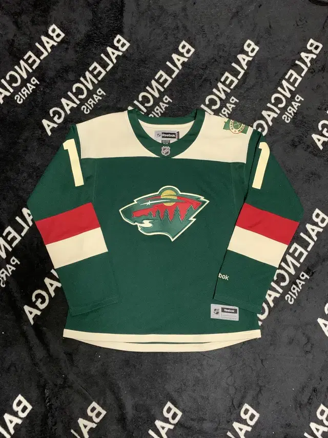 M)리복xNHL 미네소타 와일드 PARISE 11번 아이스하키 긴팔 져지