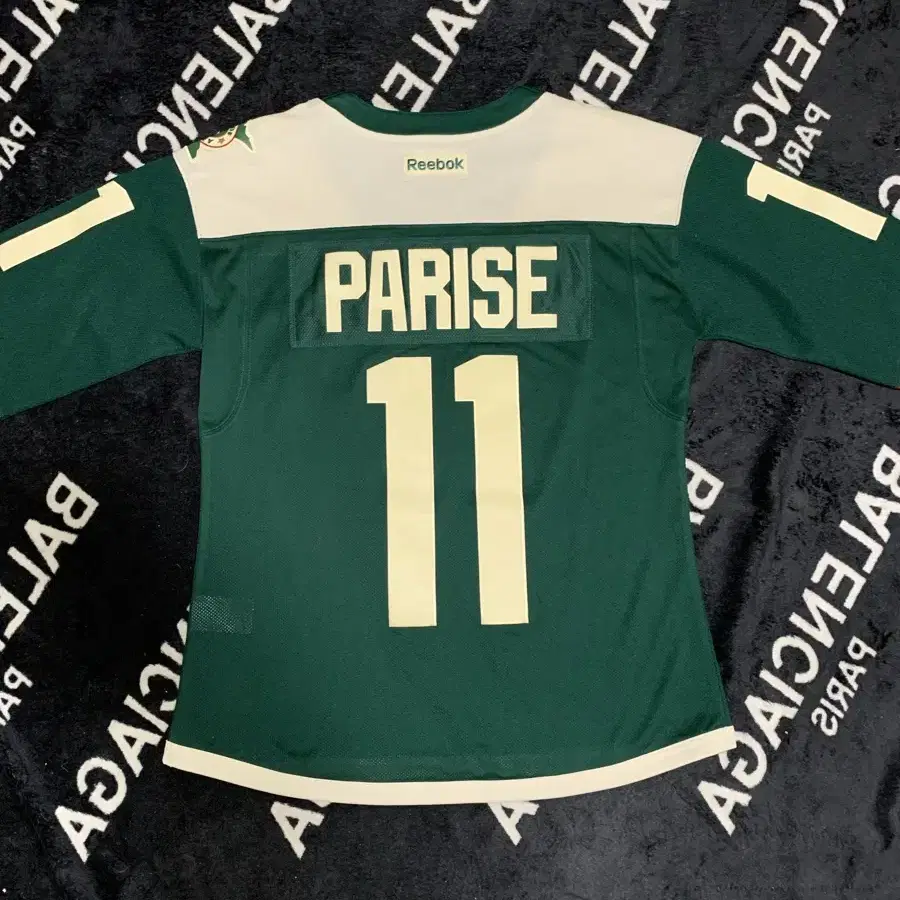 M)리복xNHL 미네소타 와일드 PARISE 11번 아이스하키 긴팔 져지