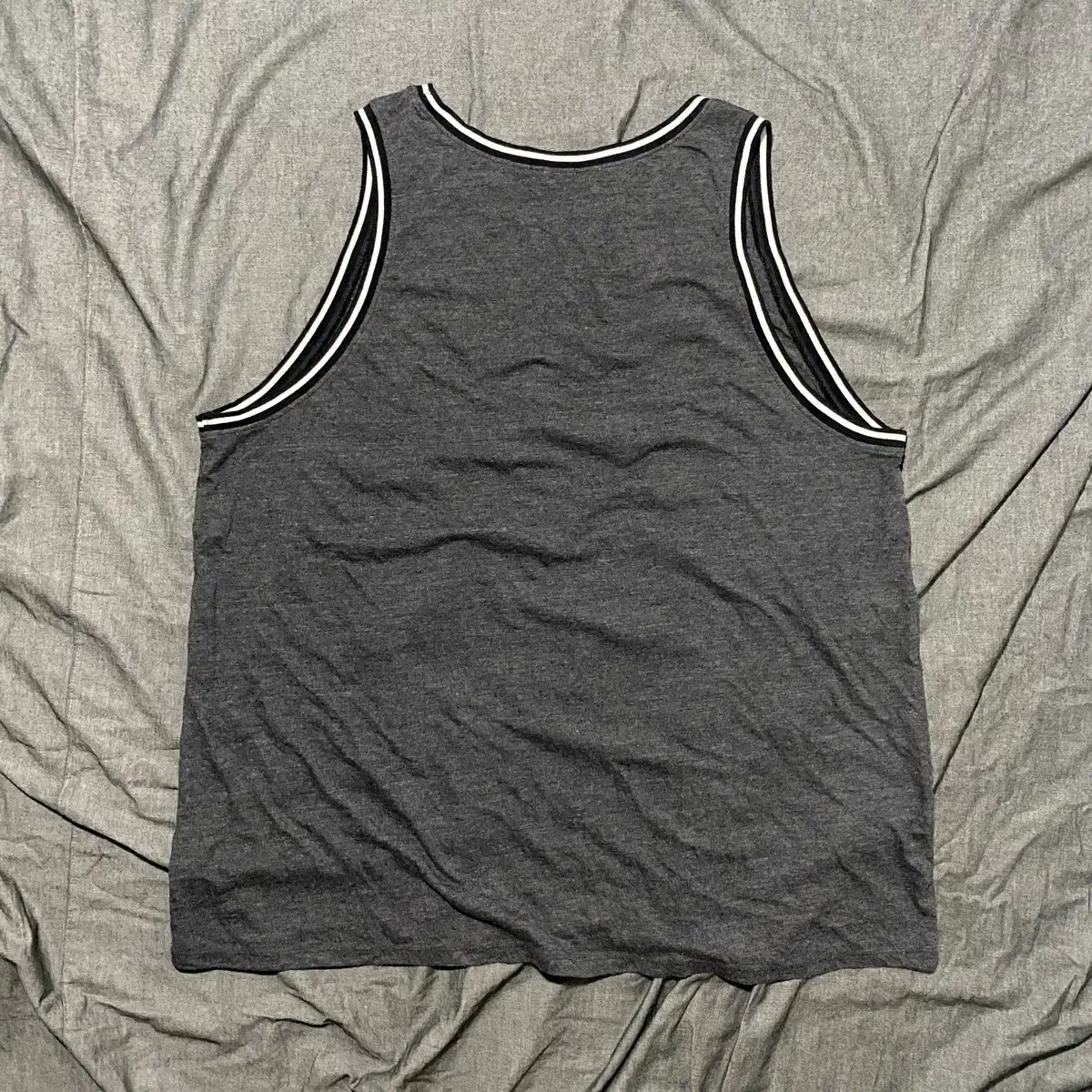 Space Jam 2 Grey Ringer Tank Sz 3