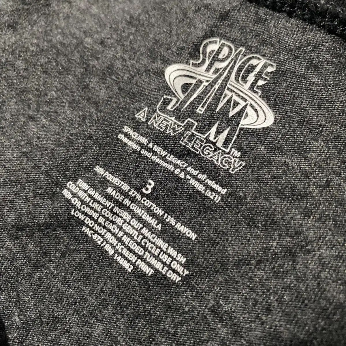 Space Jam 2 Grey Ringer Tank Sz 3