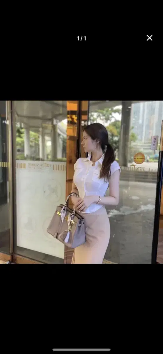 민소매 카라 셔츠