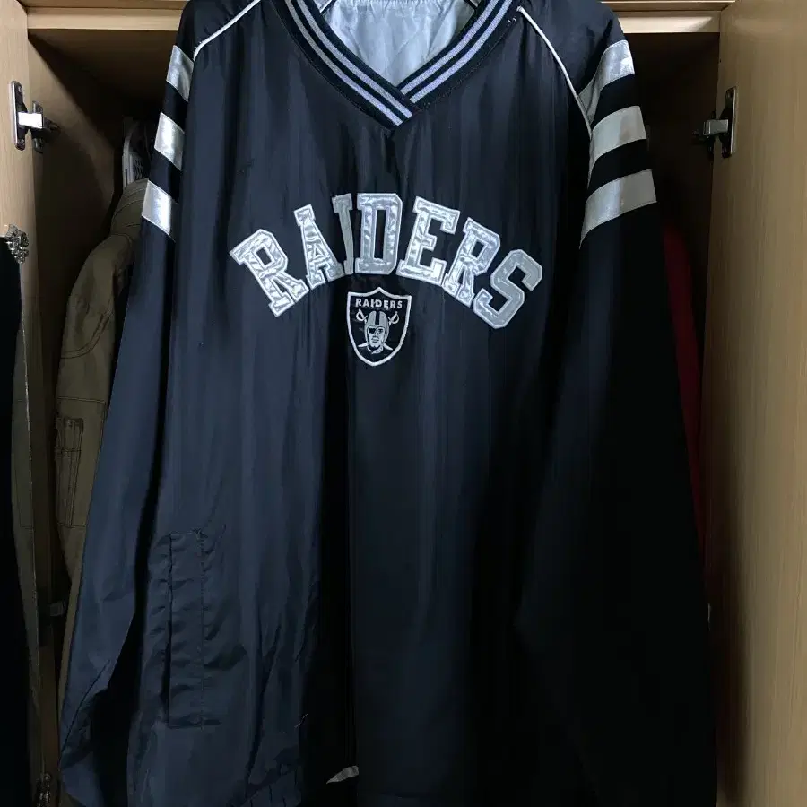 NFL RAIDERS 레이더스 웜업 저지 XL 사이즈 105~110 사이