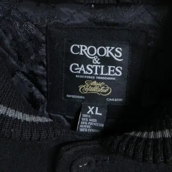 CROOKS & CASTLES 크룩스앤캐슬 바시티 XL 105~110