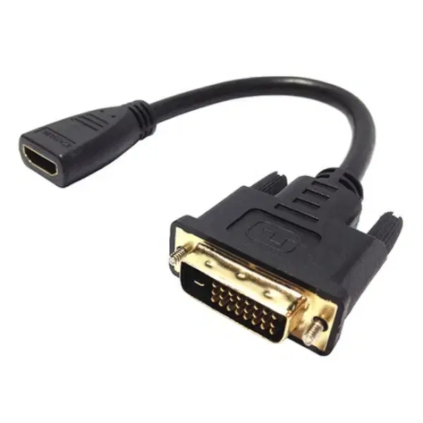 F/M DVI 듀얼 변환 HDMI 케이블형 젠더 0.15m