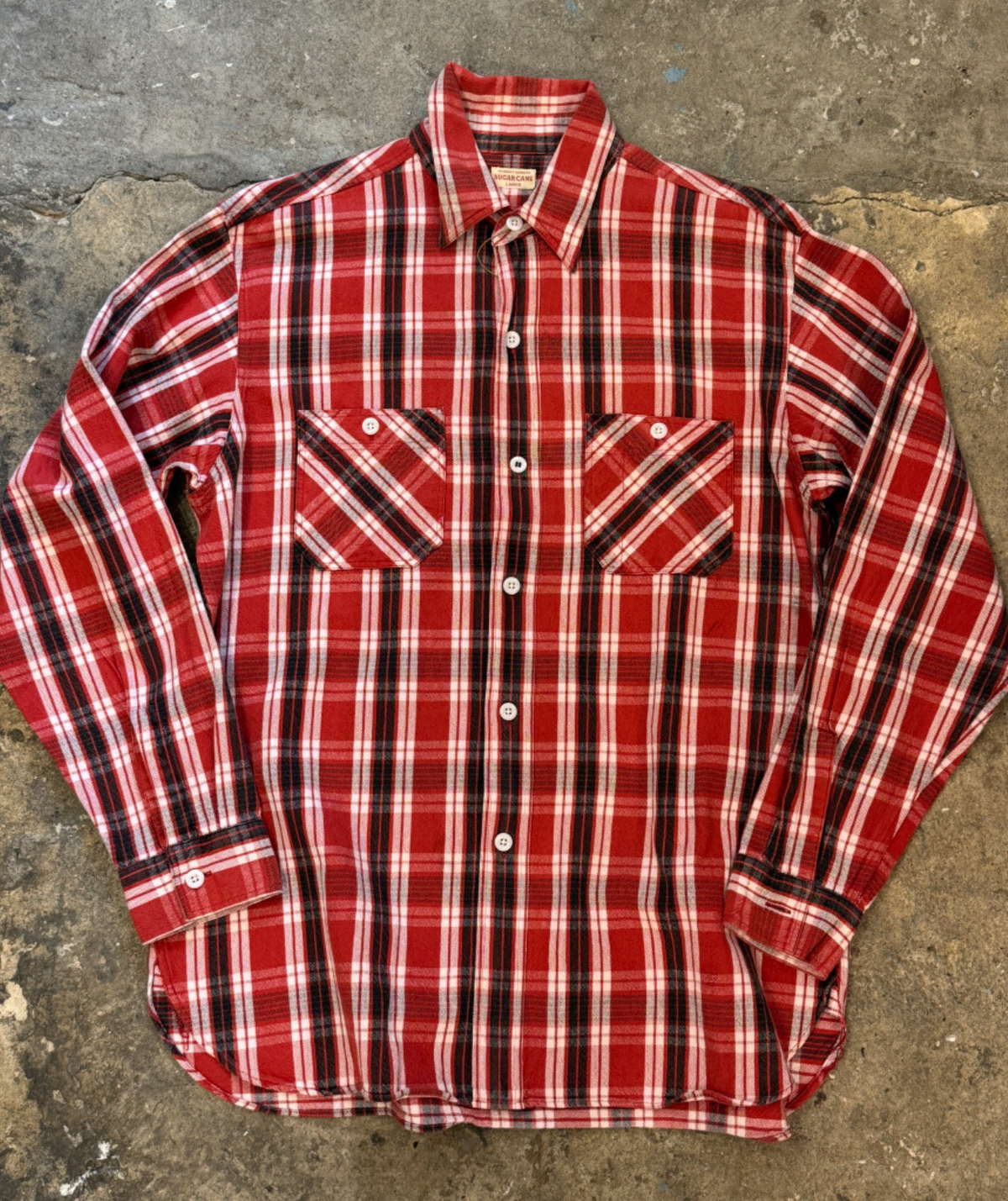 sugarcane lightweight Flannel shirt(107)