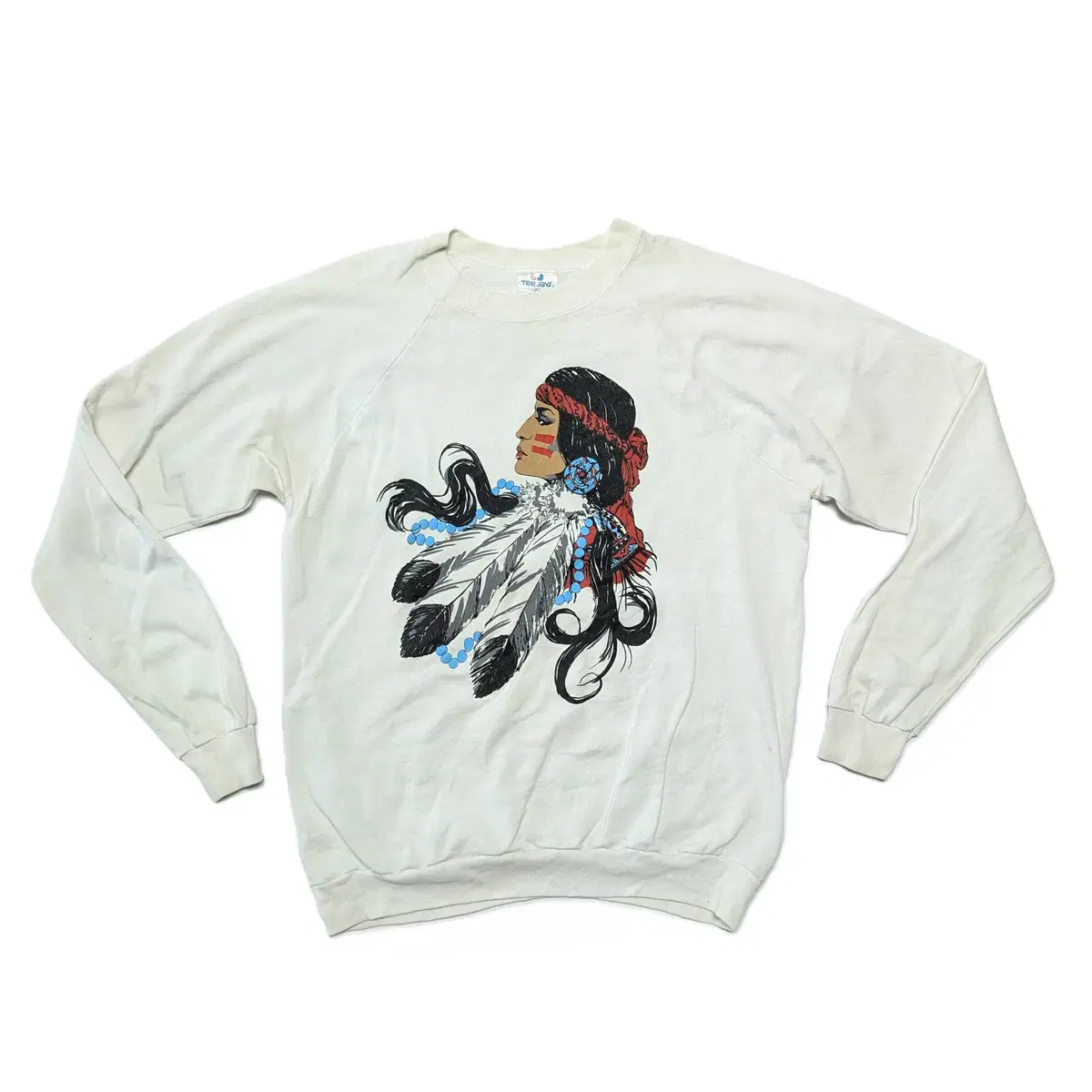 80s USA Native American Graphic Sweatshirt