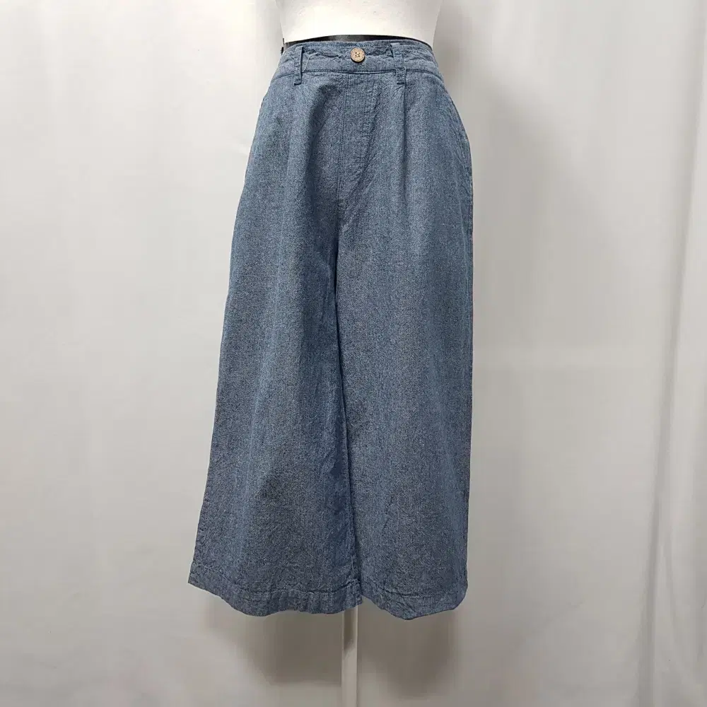 Vintage Banded Linen 8-Piece Wide-legged Pants WomensL E1306