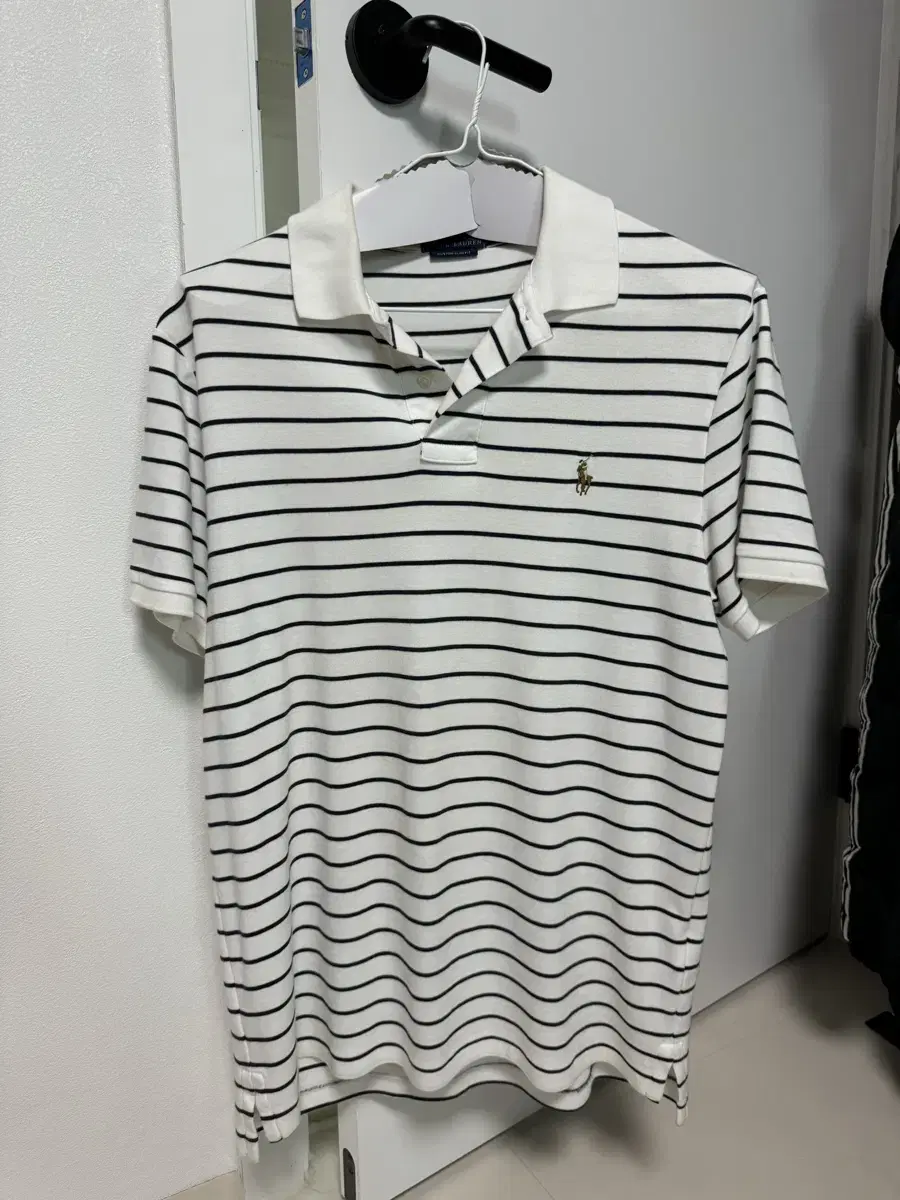 Polo kara Striped Tee L