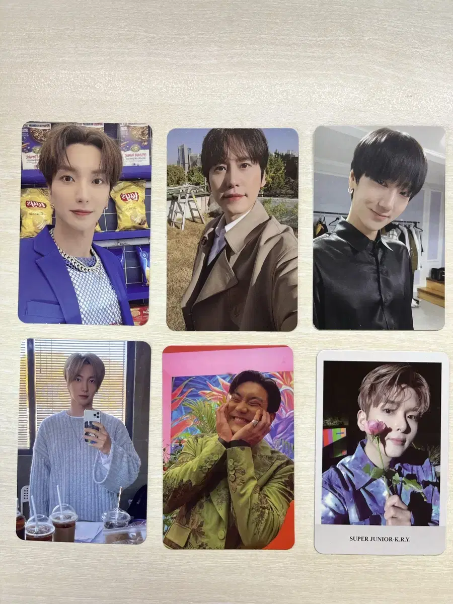 Super Junior photocard kyuhyun leeteuk ryeowook yesung siwon