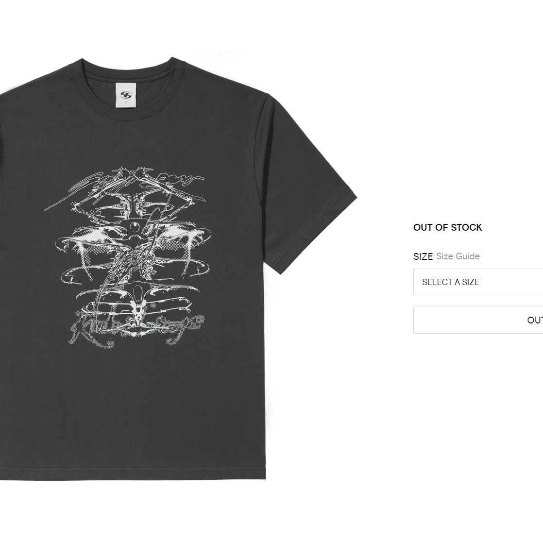 KALEIDOSCOPE T-SHIRT CHARCOAL