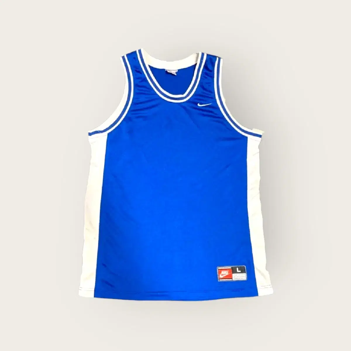 L)Nike Air Sky bloo Basketball Nash Solid Color Swoosh Jersey