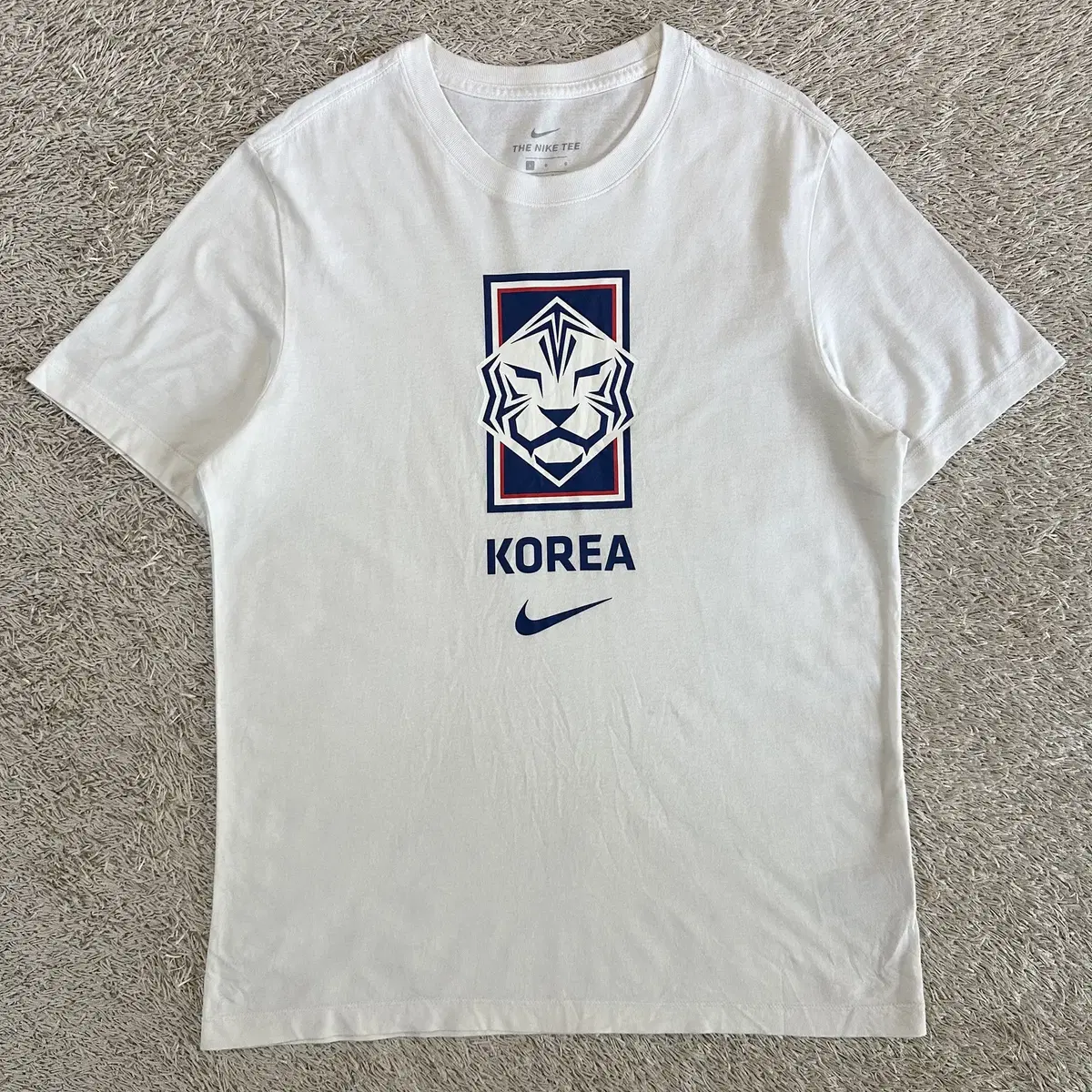 [L] 나이키 NIKE 대한민국 KOR 에버그린 반팔 티셔츠 화이트