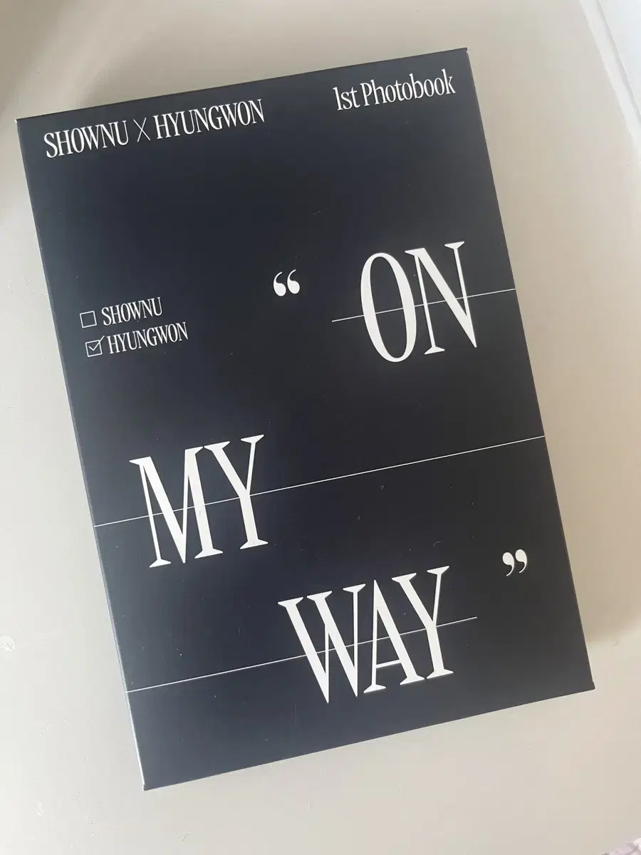 Monsta x shownu hyungwon on my way Exhibition MD scent paper