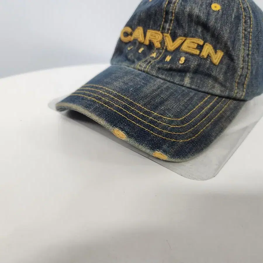 모자)CARVEN 청 빈티지 볼캡모자