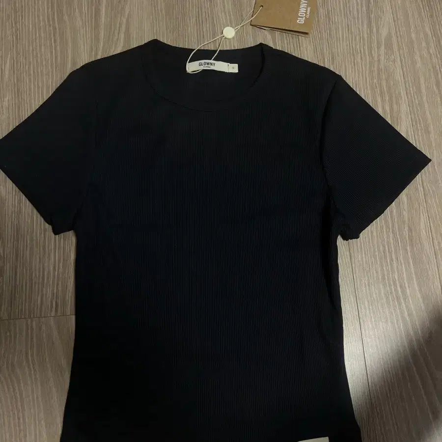 글로니 G CLASSIC RIB CREW NECK TEE 블랙