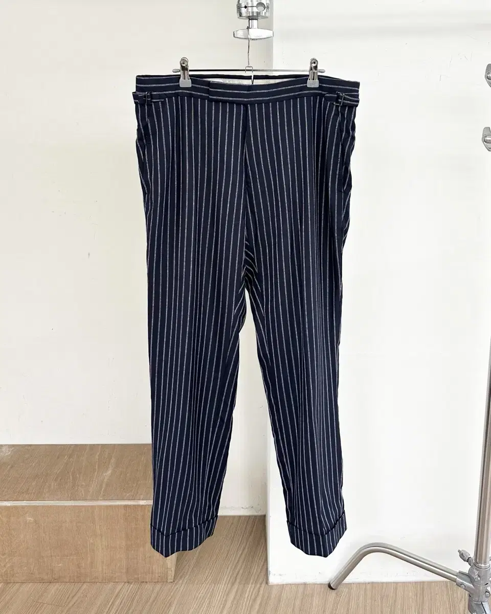 Tom Ford Navy Striped Slacks Pants