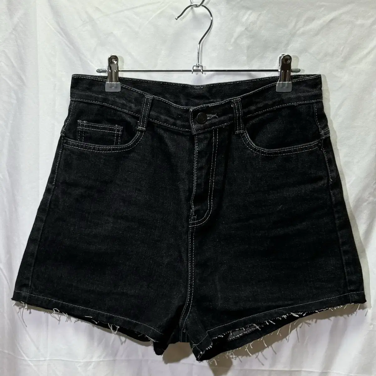 Alice Black Blue Cropped Hot Pants