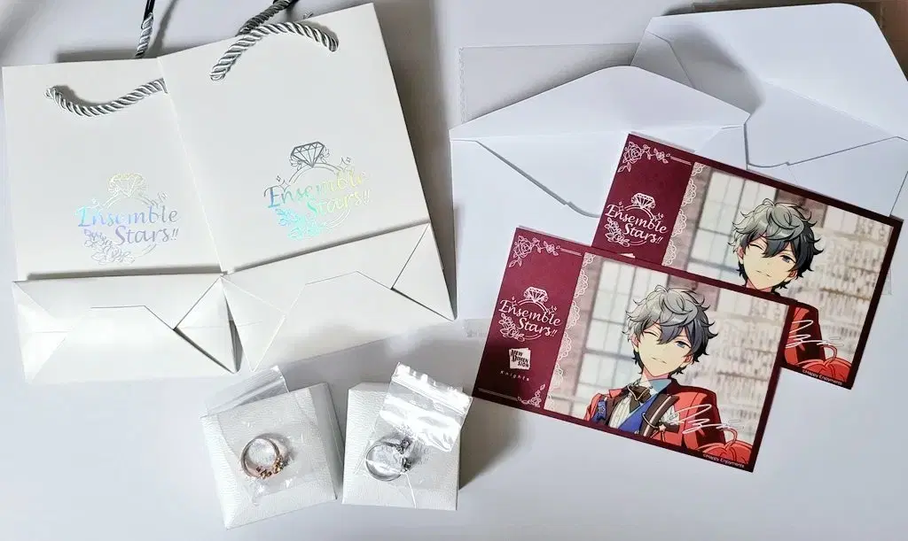 (Sell) Chung Star 5th Anniversary Sena Izumi Gold and Silver Ring Set Bulk