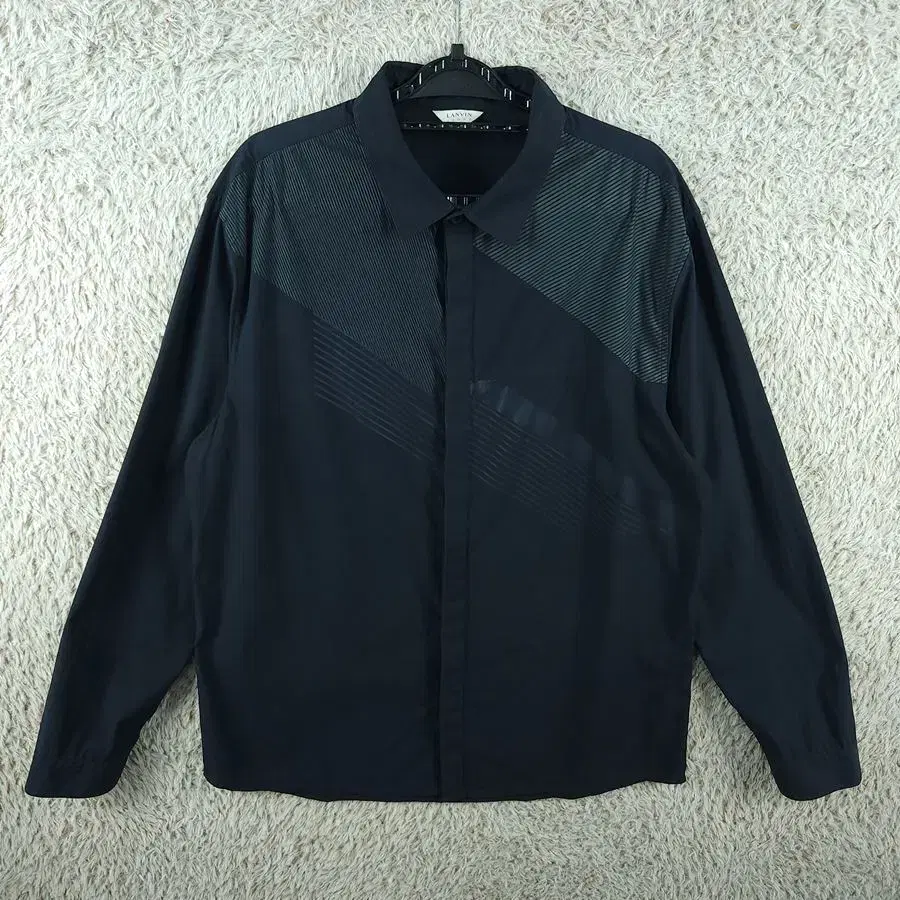 [Men110]Lanvin Sport Navy Nylon Blend Shirt[Y47-015]/Vintage Preen