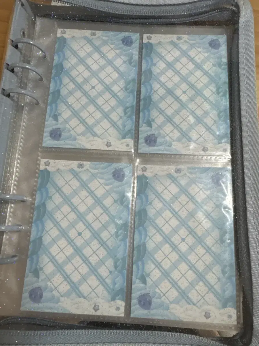 Sky blue binder