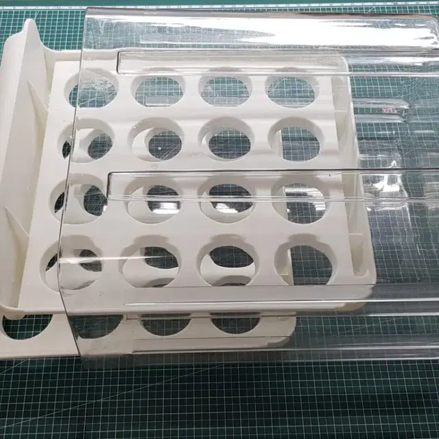투명 2단 32구 계란 보관함