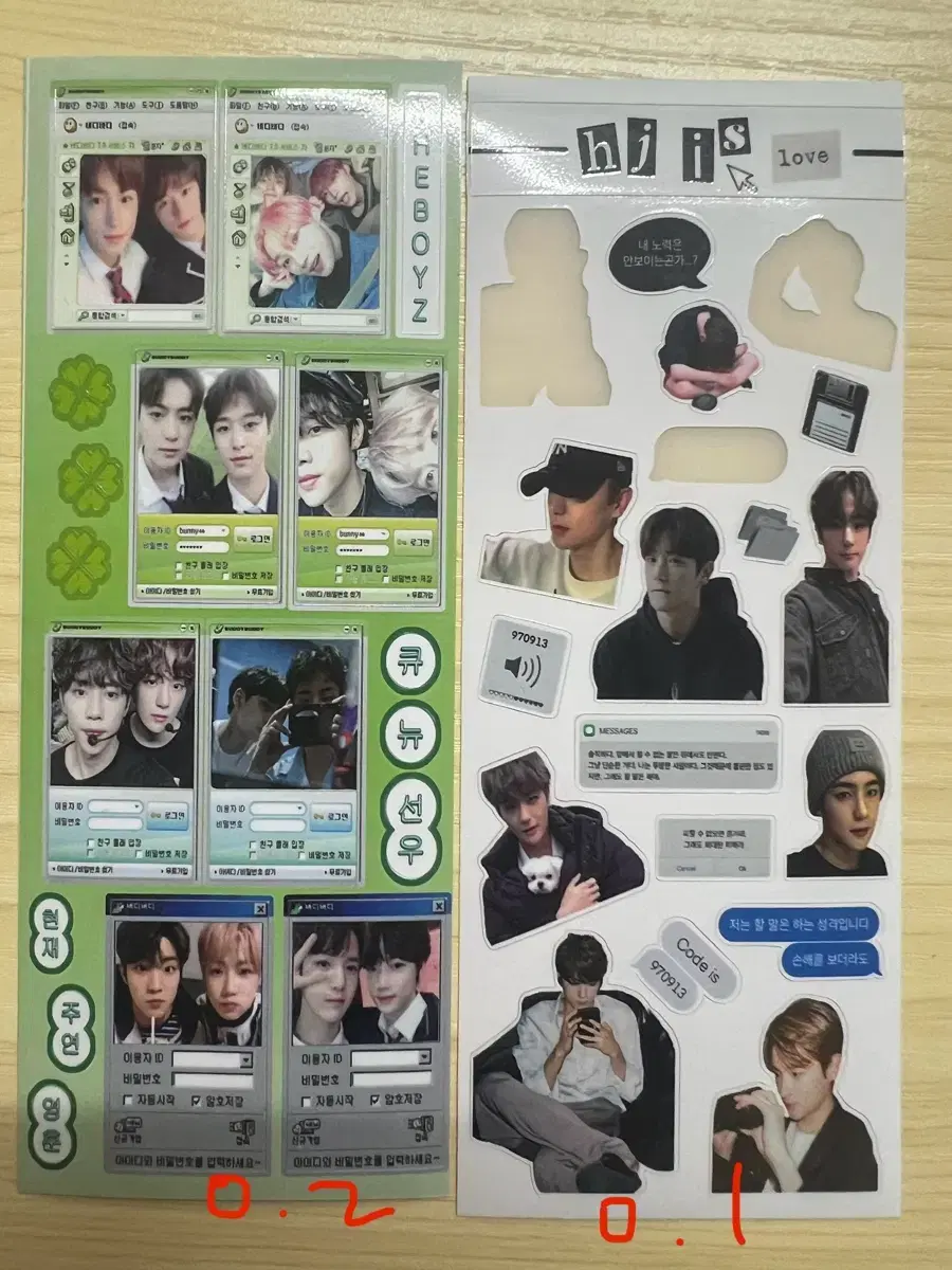 The Boyz hyunjae lee jaehyun kim younghoon lee juyeon juyeon sticker unofficial goods WTS