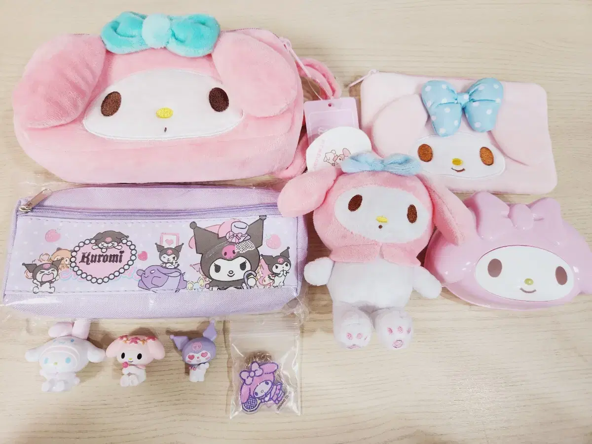 Sanrio Maimelody,Kuromi Goods bulk Pencil Case doll Gacha Keyring