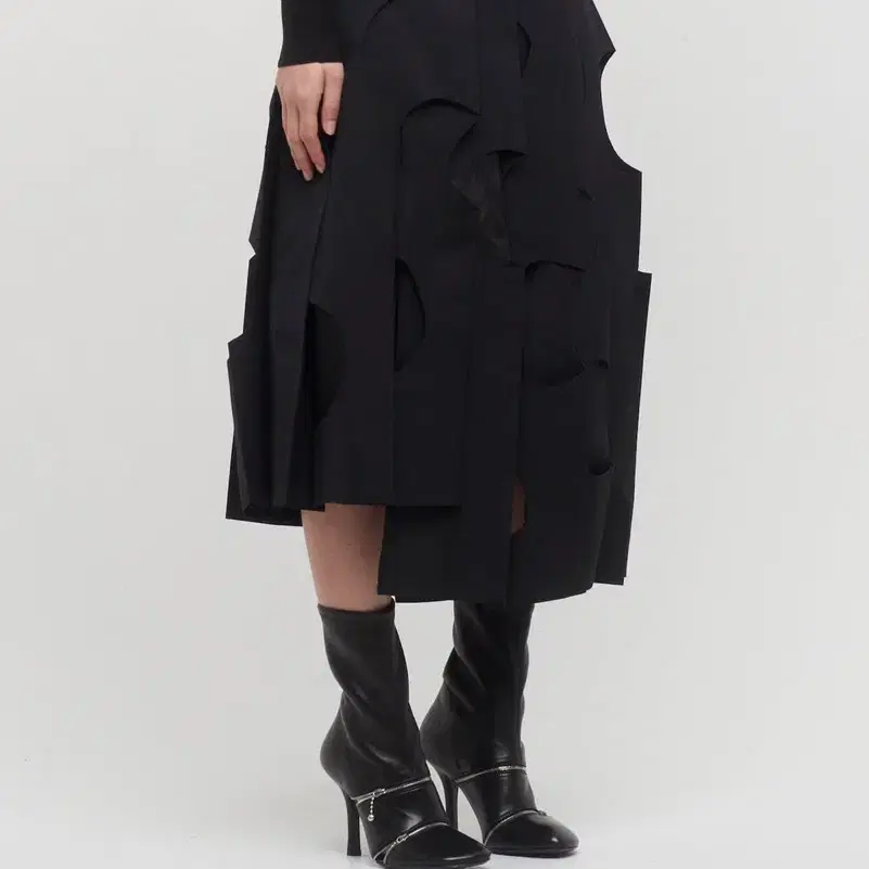 Comme des Garcons Cut-Out pleated Skirt