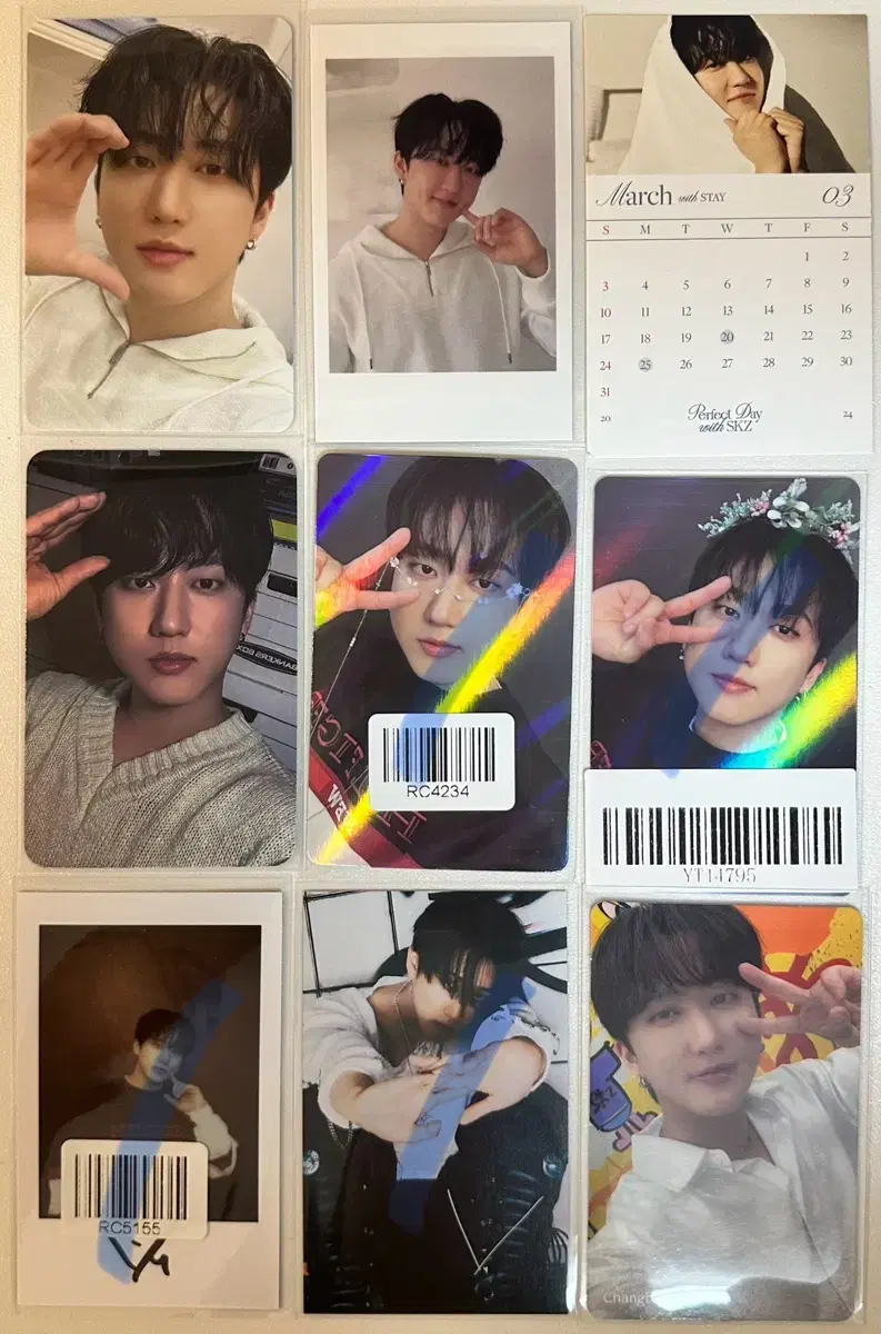 Skz changbin seasons greetings pre-order benefit unreleased photocard Shinhan KMS photocard WTS