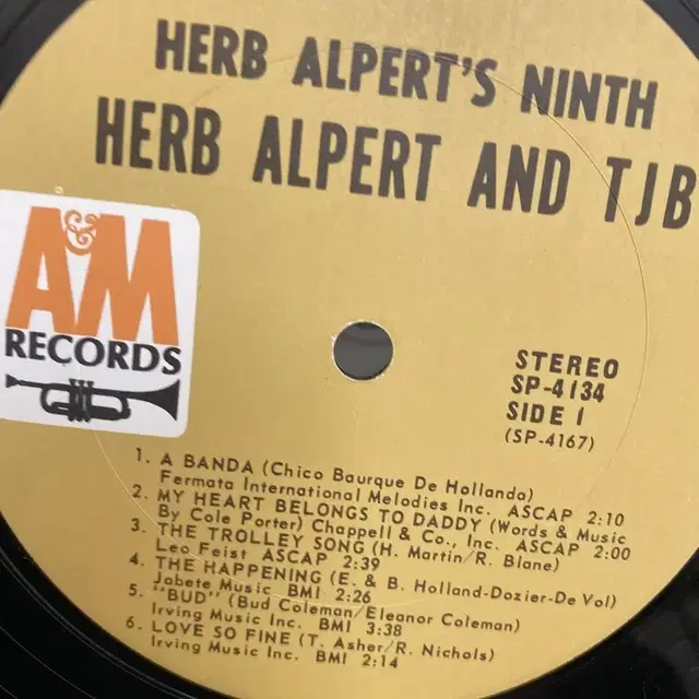 HERB ALPERT AND TJB LP / AA3406