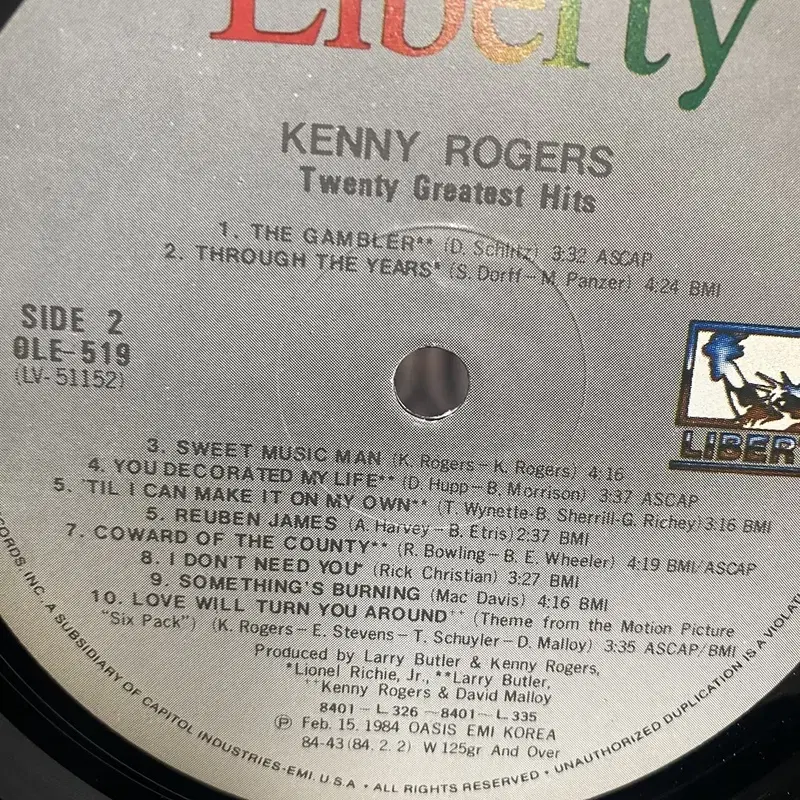 KENNY ROGERS  LP / AA3429