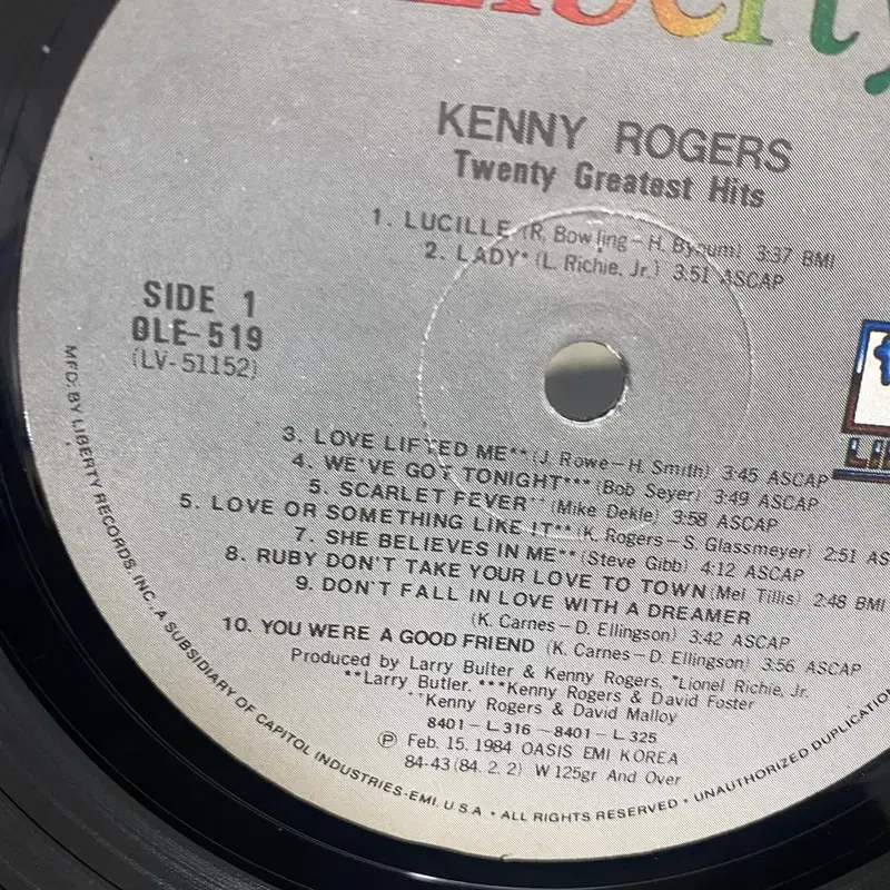 KENNY ROGERS  LP / AA3429