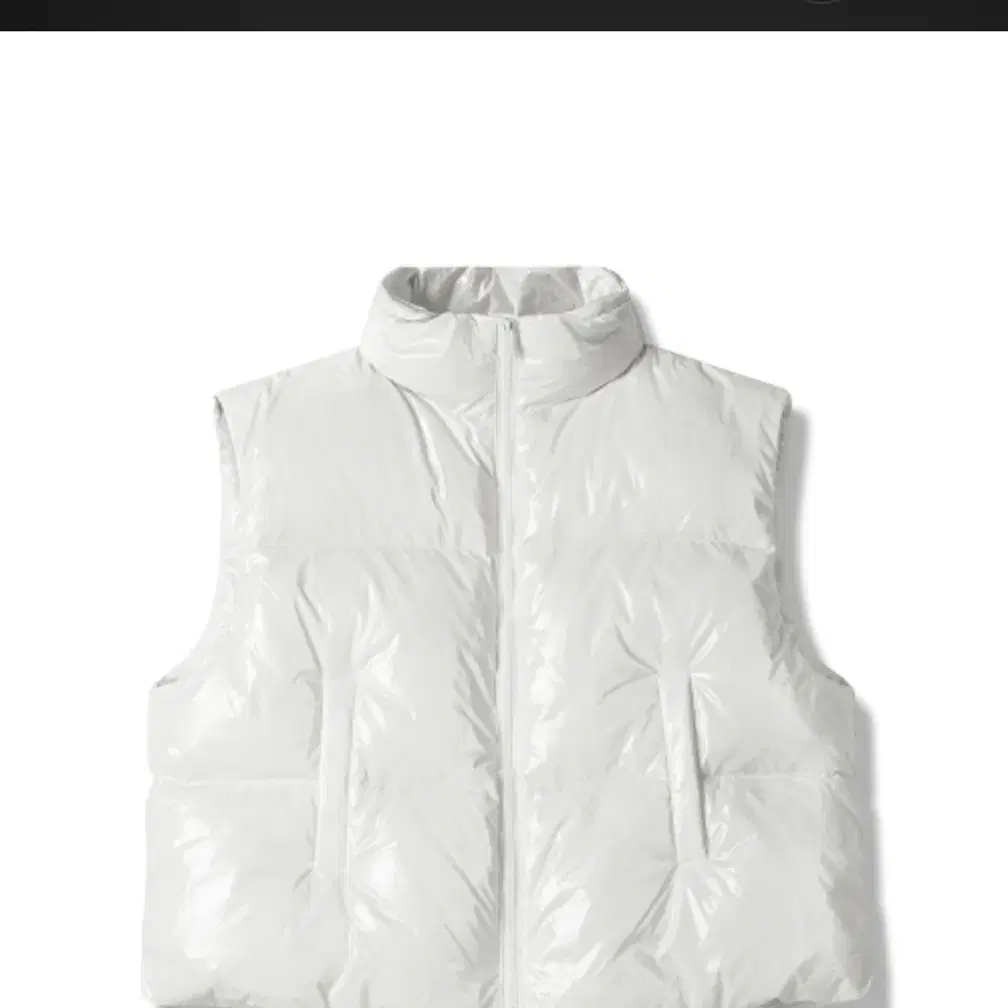 어반드레스)Siberia Duck Shiny Crop Vest IVORY