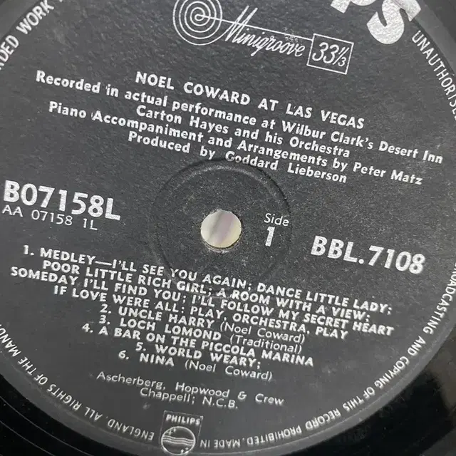 NOEL COWARD   LP / AA3437