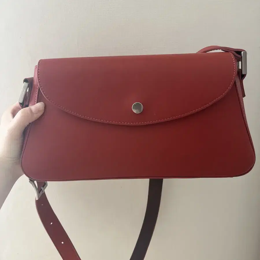 엔오르 OBLONG LEATHER BAG - RED