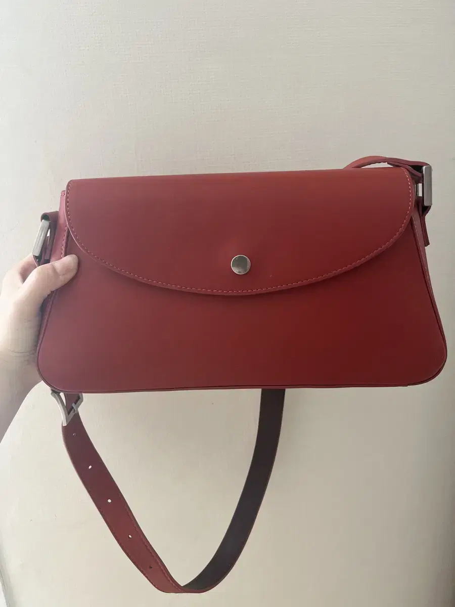 엔오르 OBLONG LEATHER BAG - RED