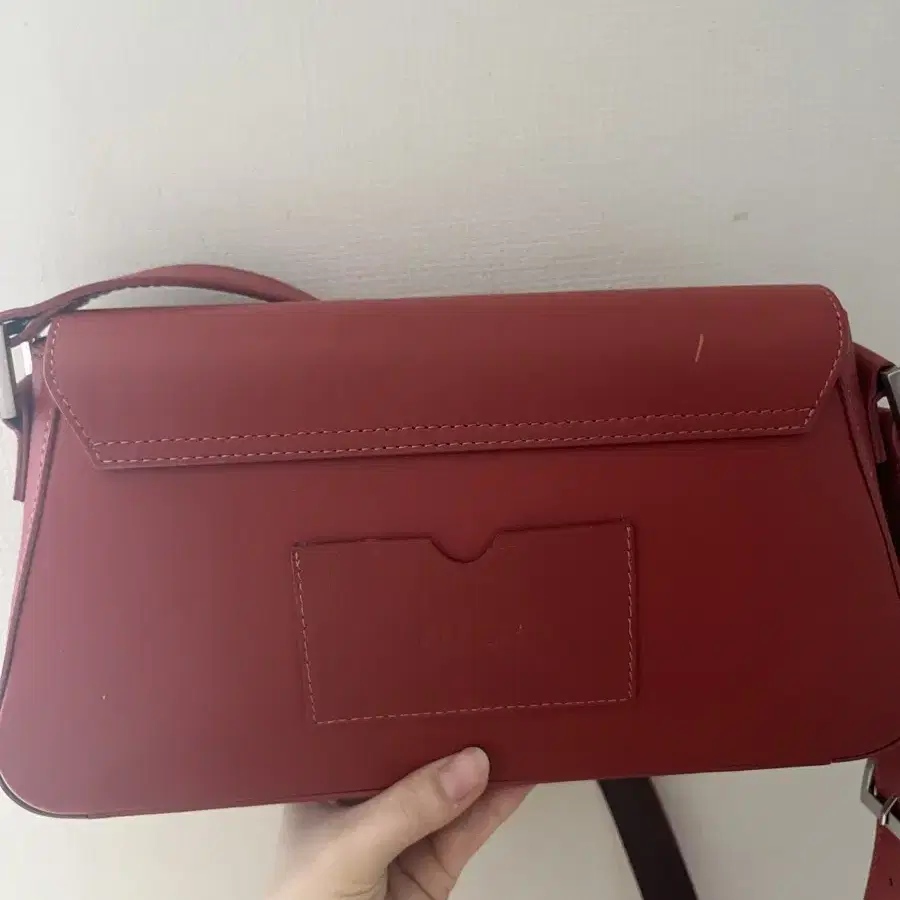 엔오르 OBLONG LEATHER BAG - RED