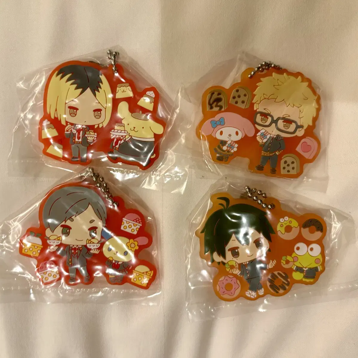 Haikyuu Sanrio Rubber Strap Tsukishima Rief Yamaguchi