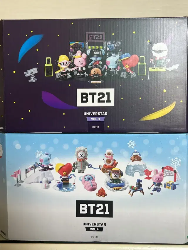 [미개봉] BT21 universtar ver.3 & 4 피규어 풀세트