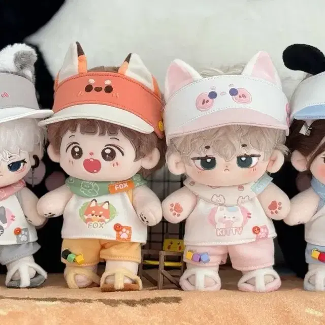 10cm 20cm 인형옷 아일랜드 파티 여우 고양이 강아지 늑대 무속성