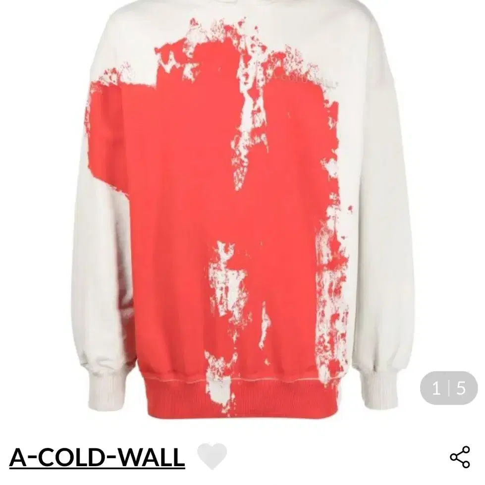 A COLD WALL painted hoodie (24season)