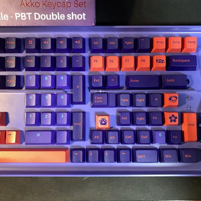 Akko Neon PBT 아코 네온 이중사출 체리프로파일 키캡