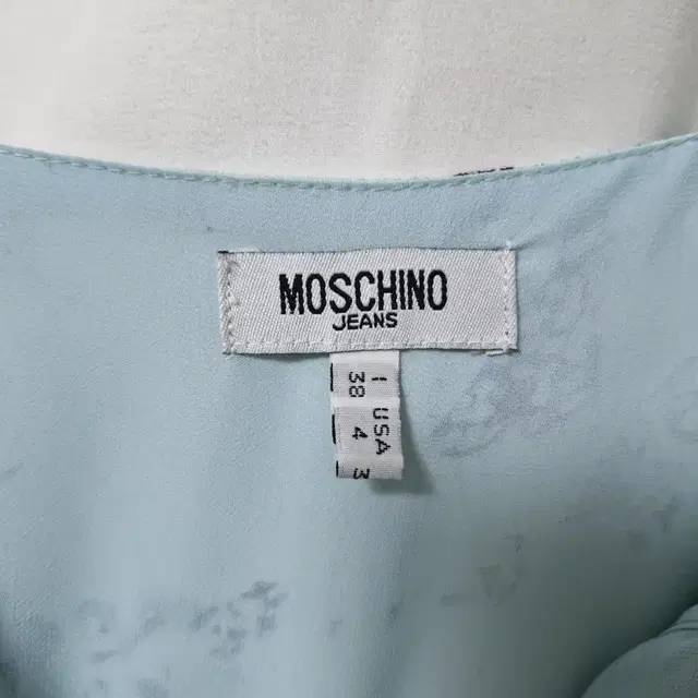 MOSCHINO JEANS 모스키노진스 슬리브리스 실크 원피스