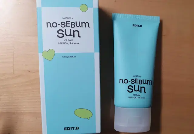 에딧비 선데이 노세범 선크림 50ml SPF50+ PA++++