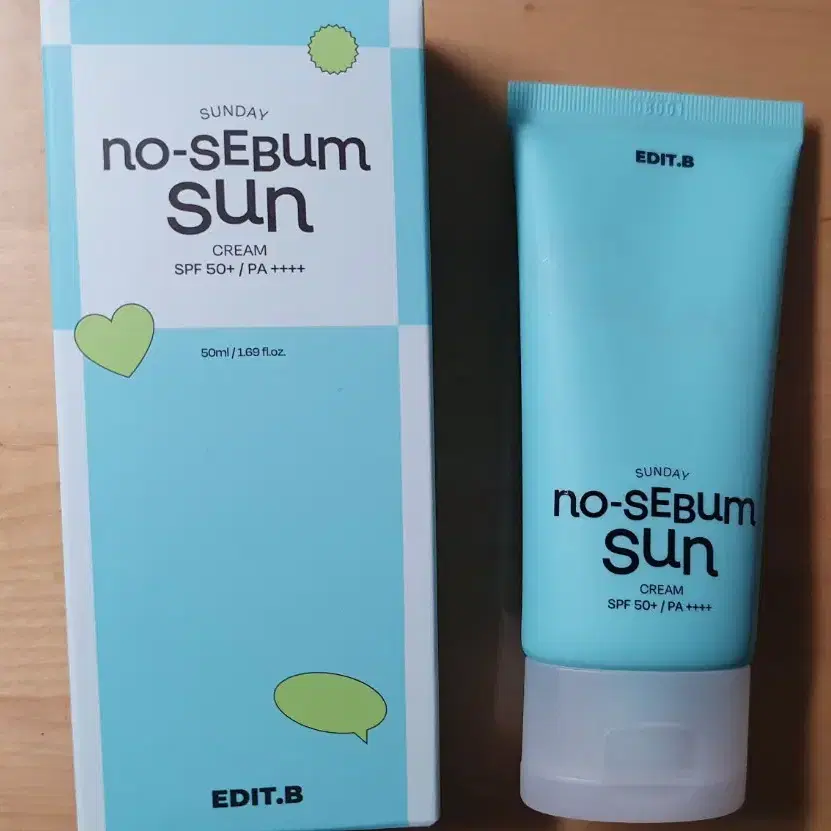 에딧비 선데이 노세범 선크림 50ml SPF50+ PA++++