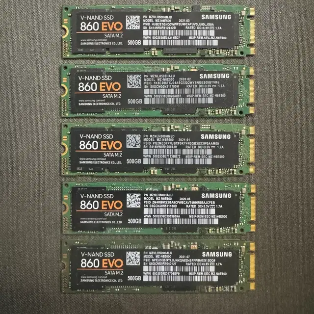 삼성 m.2 ssd 500g 판매합니다.